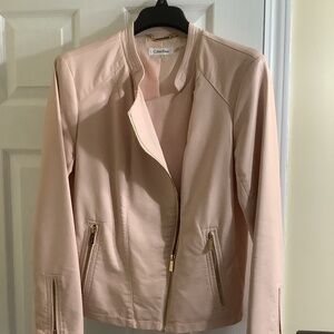 Calvin Klein Women’s Moto Faux Leather Jacket